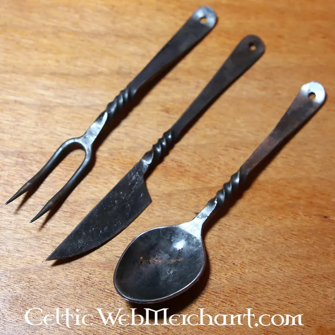 Bestekset Landsknecht Met Hoes 3 Bestekset Landsknecht Met Hoes