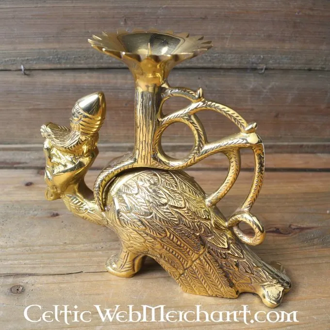 Deepeeka Gotische Kandelaar Met Griffioen 3 Deepeeka Gotische Kandelaar Met Griffioen