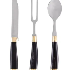 Hoornen Bestekset Met Hoes, Roestvrij Staal