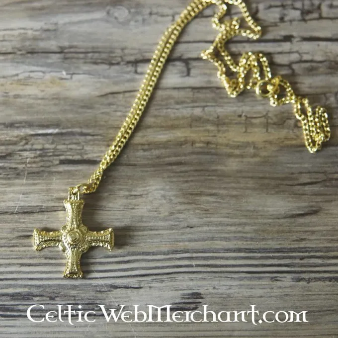 Kruis Cuthert Van Lindisfarne, Verguld Tin 3 Kruis Cuthert Van Lindisfarne, Verguld Tin