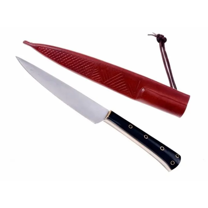 Middeleeuws Eetmes Met Hoornen Handvat 4 Middeleeuws Eetmes Met Hoornen Handvat - Afbeelding 2