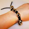 Middeleeuwse Armband Met Belletjes, Bruin 2 Middeleeuwse Armband Met Belletjes, Bruin -Historisch Koken Verkoop 2023 middeleeuwse armband met belletjes bruin