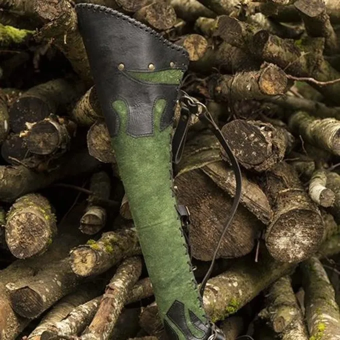 Epic Armoury Pijlenkoker Atilla, Zwart-groen 3 Epic Armoury Pijlenkoker Atilla, Zwart-groen